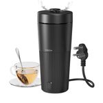 XECH Electric Kettle 700ml | Mini Travel Kettles with Rapid Boil, Cool-Touch ABS Body, 500W Tea Boiler, Coffee & Instant Meals | Compact Hot Water Kettle (Hydroboil PRO) (Black)
