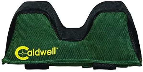 Caldwell Filled Universal Front Rest Bag with Durable Construction and Hook and Loop Straps for Outdoor, Range, Shooting and Hunting