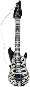 WIDMANN MILANO PARTY FASHION 04753 - Chitarra con scheletro gonfiabile, lunghezza 105 cm circa, per feste a tema e carnevale