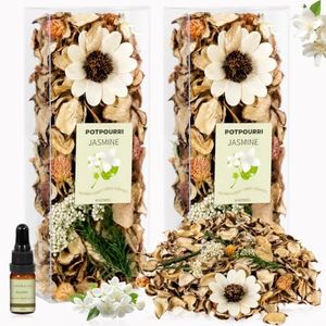 STRN Potpourri Bowl Filler, Jasmine Scent Potpourri Bag with Essential Oil