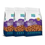 NUTRI BINGE Almond (Badam) 500 Grams - Pack of 3, Premium California Natural Fresh Dry Fruits - Healthy Snacks, Nutrient Rich Unsalted Vegan Almonds