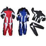 Wulfsport Kids Race MX Wet Weather Over Motocross Suit Children Motorbike Top & Pants Set - Blue 11-13 Yrs