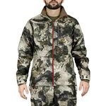 Mossy Oak Standard Sherpa Fleece Lined Camo Hunting Jacket for Men, Terra Gila, Large