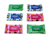 6 Packs Hand Wipes, Wet Wipes, Hand Cleaning Wipes, Hand Wipes for Adults & Kids