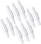 ANSNF Oxygen Tubing Connector, 360° Rotation Cannula Connector Oxygen Connector Avoid Tangles, Tubing Swivel Connector O2 Connector (White-10pack)