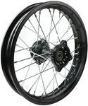 Steel Rear Rim Wheel Disk Brake Apollo SSR 50cc 125cc 150cc XR CRF DB17 Dirt Pit Bike Chines Made Dirt Bikes 12mm 15mm Axle Shaft (12 inch 15mm Axle, Black)