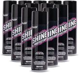 Slick Products Shine & Protectant, Long-Lasting High-Gloss Clear Coat Spray, Renew, Shine, and Protect Plastic, Vinyl, Rubber, Trim, and More (12-Pack)