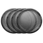 uxcell 4pcs 6.5" Speaker Waffle Grill Metal Mesh Audio Subwoofer Guard Protector Cover with Clips,Screws