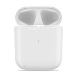 Charging Case Replacement Compatible with Air-Pod 1st and 2nd, Wireless Charging Case with Sync Pairing Button, White