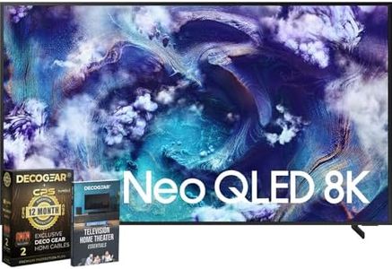 Samsung 65" Neo QLED 8K QN900F Smart TV (2025) Vision AI, Glare-Free Bundle with CPS Exclusive 1-Year Protection & Deco Gear Complete Home Theater Beginner's Guidebook