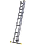 Werner Aluminium Triple Section Extension Ladder Box Section,3.58m, 57712320