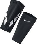 Nike Guard Lock Elite Football Guard Sleeves (1 Pair) - Black/White/White, L