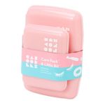 Claire's Exclusive Caboodles, Makeup Cases, and Totes, Perfect for Birthdays, Travel, or Everyday Organizers, Fun Lives Here, Pink Compact Duo, 2-Pack, Small Caboodle Carry Case