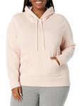 Amazon Essentials Women's French Terry Fleece Pullover Hoodie Sweater, -light pink, Large