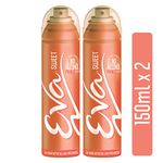 Eva Sweet Aerosol Deodorant For Women, 150Ml (Pack Of 2)