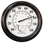 Indoor Outdoor Thermometer Large 12