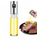 ROSLYN® Oil Sprayer, Food-Grade Stainless Steel Look cape Glass Oil Spray Bottle Vinegar Bottle Oil Dispenser Best for Cooking, Salad, BBQ, Kitchen Baking, Roasting (100ml)