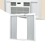 GCGOODS Window AC Side Panels with Frame, Insulation Window Air Conditioner Side Panel Kit, Adjustable Fits for 12,000 BTU Window Air Conditioner Units