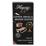 Hagerty Copper, Brass & Bronze Duster 36x55 cm I Bronze & copper polishing cloth I Antioxidation protection I Cleaning cloth for vases copper tableware decorative items musical instruments etc