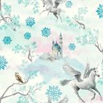 Arthouse Fairytale Ice Blue Wallpaper for Living Spaces & Feature Walls, 53 cm x 10.05 m Roll, 667800