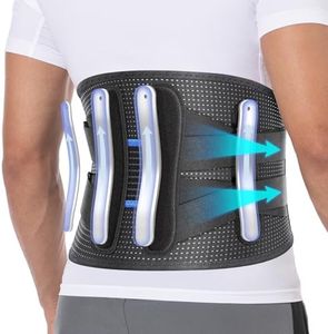 Fit Geno Back Brace for Lower Back Pain: Men & Women Adjustable Back Support Brace for Pain Relief - Breathable Lumbar Support Belt for Comfort