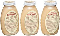 Eisele's Raw Honey - 1 Pound Glass Jar - 3 Pack