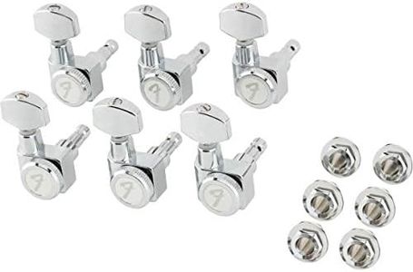 Fender Locking Machine Heads for Stratocaster and Telecaster Guitars, Tuners with Short Shaft, Chrome