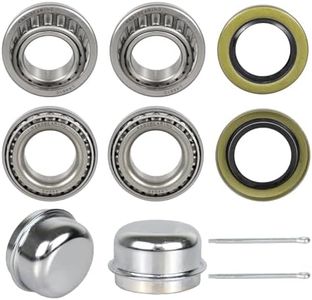 KABOBEARING 2 Set Fits for 1-1/16'' inch Axles Trailer Wheel Hub Bearings,L44649 L44610 Bearings(GCr15),ID 1.0625",OD1.9800,Width 0.560",12192TB Seal OD 1.980'',Dust Cover and Cotter Pin.