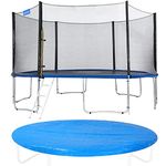 MONZANA® Garden Trampoline | Diameter: 366cm / 12ft | TÜV SÜD GS Certified | With Enclosure Net, Ladder, Safety Pad | Kids and Adults Trampoline