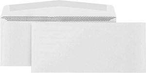 500#10 Security Envelopes-Gummed Flap-Tamper Proof Design-Security Tinted with Printer Friendly Design- 4 1/8 x 9 ½ in. -Pack of 500