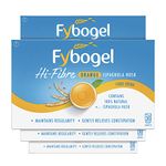 Fybogel Hi-Fibre, Orange, 30 Sachets X 4, 120 Total, Ispaghula Husk, Laxatives for Constipation, Maintains Regularity, Effective Dual Action, Fast Relief, Laxatives, Digestion and Nausea