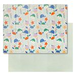 Nuby Foldable Reversible Play Mat - Easy Clean | Reversible | Waterproof | Suitable from Birth (Ocean Friends)