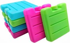 Freezer Blocks Ice Packs For Lunch Box Cool Bags Ice Blocks Camping Picnic Travel Caravan Reusable Small - 6 Pack