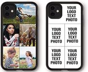 Mobile Stuff Personalised Phone Case for iPhone 12/12 Pro, Shockproof TPU Bumper back Custom Cover Collage Your Own Photo for iPhone 12/12 Pro - 6.1 Inch, Personalize with Five Image Collage Layout A