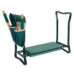 Endynino Foldable Garden Kneeler and Seat Stool with Soft Kneeling Foam Pad and Tool Pouch for Senior,Gardening Lovers