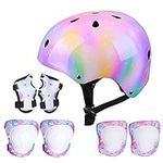 FIODAY Kids Helmet Knee Pads for Ki