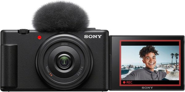 Sony ZV-1F Vlog Camera – Black Compact 4K Video Camera