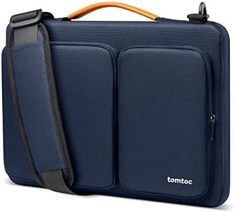 tomtoc Laptop Shoulder Bag for 14 Inch MacBook Pro M4/M3/M2/M1 Pro/Max 2024-2021, 13.5-14.4 Surface Laptop 6/5/Studio 2, Surface Book 3, 360 Protective Case Fit Asus VivoBook