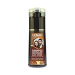 Cosmo Natural & Healthy Dark Brown VIP Hair Colour Shampoo 180ml For Unisex 100% Grey Coverage, Long Lasting, No Stain, No Ammonia, Sulfate Free, Haircare, Color