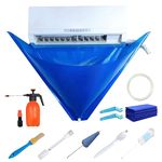 Mini Split Cleaning Kit, Air Conditioner Cleaning Kit for 37-45in 12PCS Waterproof Wall Mounted Air Conditioner Bag with Drain Outlet Pipe Minisplit Cleaning Kit