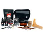 G.B.S Sandalwood Beard Essentials – Comes With Doppler Travel Bag, Face/Beard Wash, Balm, Oil, Trimming Shears, Wood Pick, Shaping Comb, Vitamin & Minerals | Friendly Tough and Gentle – Fragrance