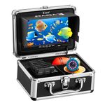 Eyoyo Portable Underwater Fishing Camera Waterproof 1000TVL Video Fish Finder 7 inch LCD Monitor 12pcs IR Infrared Lights for Ice Lake and Boat Fishing (30m Cable)