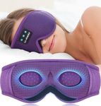 LC-dolida Sleep Mask with Bluetooth Headphones for Music, Sleeping, Side Sleepers, Meditation - 3D Eye Mask Gadget Gift for Men and Women