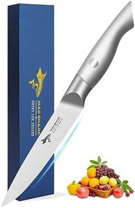 MAD SHARK Premium Paring Knife 5 Inch Small Kitchen knife, High-end Best Sharp Fruit Knife, German Stainless Steel, Razor Sharp Pairing Knives, Knife for Fruit, Ideal for All Kinds of Fruit - Silver