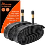 2-Pack Road Bike Tubes 700x35C/38C/40C/42C/43C SV48MM Schrader Valve 700C Bicycle Tubes Compatible with 700x35C 700x36C 700x37C 700x38C 700x39C 700x40C 700x41C 700Cx42C 700x43C Bike Tire Tubes