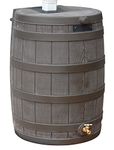 Good Ideas RW50-OAK Rain Wizard Rain Barrel 50 Gallon, Oak