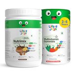 Little Joys Immunity Booster Kit (2-6 years) | Nutrimix (350g) & Multivitamin Gummies (30 Day Pack) | Packed with Ragi, Bajra, Vitamin C & Haldi | Improves Immunity, Gut Health, & Strength