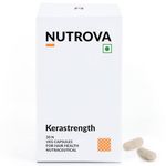 NUTROVA Kerastrength for Men & Women (30 capsules) With Biotin - Prevents Hair-Fall, Builds, Strengthens & Grows Hair with Vitamins A, C, D3, B-complex, Lycopene Inhibits Hair-Fall Hormone DHT