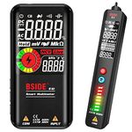 BSIDE Smart Digital Multimeter & Voltage Tester Kit with Lage Color Screen Electrical Test Kit Automatic Voltmeter and Pen Multimeter Combo kit Multifuncion Voltage Tester Set for Electrician