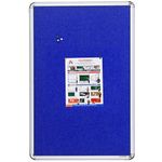 ALKOSIGN Astra Felt Notice Board -Blue (6FT x 4FT) |Bulletin Board, Pin-up Board, Display Board, Push pins Board, Announcement Board, Soft Message Board, for School, College, Office, Study Room etc